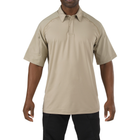 Футболка Поло тактична з коротким рукавом 5.11 Tactical RAPID PERFORMANCE POLO - SHORT SLEEVE Silver Tan XS (41018-160)