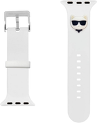 Pasek Karl Lagerfeld Silicone Choupette Heads KLAWMSLCW do Apple Watch Series 1/2/3/4/5/6/7/SE 38-41 mm Biały (3666339033699) - obraz 1
