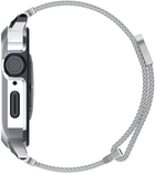 Pasek z etui Spigen Metal Fit Pro ACS04584 do Apple Watch Series 7/8/9 45 mm Srebrny (8809811861396) - obraz 7