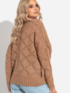 Пуловер жіночий Fobya F1263 34/36 Карамель (5903707126729) - зображення 3