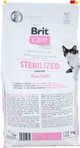 Сухий корм для стерилізованих котів з чутливим травленням Brit Care Cat GF Sterilized Sensitive з кроликом 7 кг (8595602540754) - зображення 2