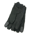 Тактичні рукавички з протектором із махровою підкладкою (арт. 23-17-31) чорний - зображення 3
