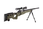 Страйкбольна гвинтівка снайперська MB08D - з оптикою та сошками - olive [WELL] (для страйкболу) - зображення 5