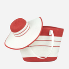 Torebka shopper z kapeluszem Art Of Polo cz22193 Biały/Czerwony (5902021189137) - obraz 1