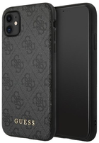 Панель Guess 4G Metal Gold Logo для Apple iPhone 11 Сірий (3700740493885) - зображення 1