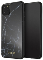 Etui Guess Marble Glass do Apple iPhone 11 Pro Max Black (3700740461419)