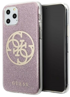 Панель Guess Circle Glitter для Apple iPhone 11 Pro Max Рожева (3700740469699) - зображення 1