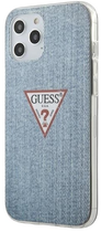 Etui Guess Jeans Collection do Apple iPhone 12 Pro Max Light Blue (3700740481868) - obraz 1