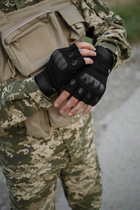 Рукавиці тактичні Oakley безпалі чорні L XL - зображення 1