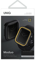Чохол Uniq Moduo для Apple Watch Series 4/5/6/7/8/SE/SE2 44-45 мм Midnight/Mustard (8886463680971) - зображення 4