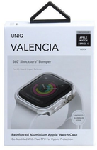 Чохол Uniq Valencia для Apple Watch Series 4/5/6/SE 44 мм Titanium Silver (8886463671184) - зображення 4