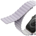 Pasek Uniq Revix Reversible Magnetic do Apple Watch Series 1/2/3/4/5/6/7/8/SE/SE2 38-41 mm Lilak-biały (8886463680780) - obraz 6