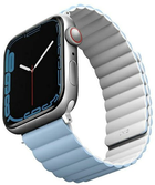 Pasek Uniq Revix Reversible Magnetic do Apple Watch Series 1/2/3/4/5/6/7/8/SE/SE2/Ultra 42-49 mm Biały-niebieski (8886463680292) - obraz 3