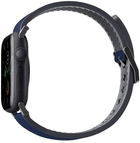 Pasek Uniq Straden Leather Hybrid Strap do Apple Watch Series 1/2/3/4/5/6/7/8/SE/SE2/Ultra 42-49 mm Niebieski (8886463679616) - obraz 2