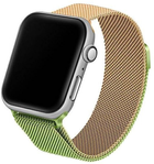 Pasek Beline Steel do Apple Watch Series 1/2/3/4/5/6/7/8/SE/SE2 38-41 mm Zielono-Złoty (5904422912772) - obraz 1