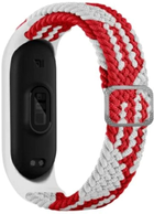 Pasek Beline Textile do Xiaomi Mi Band 3/4 Czerwony-Biały (5904422914103) - obraz 1