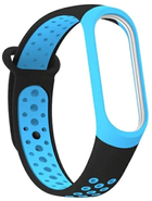 Ремінець Beline для Xiaomi Mi Band 5/6/7 Black-Blue (5904422911348) - зображення 1