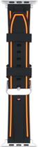 Ремінець Beline Solid Silicone для Apple Watch Series 1/2/3/4/5/6/7/8/SE/SE2 38-41 мм Orange/Black (5904422914318) - зображення 2