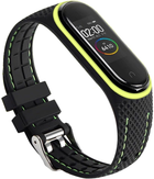 Ремінець Beline Sport для Xiaomi Mi Band 3/4 Black/Lime (5905359814269)