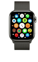 Pasek Mercury Mesh do Apple Watch Series 1/2/3/4/5/6/7/8/SE/SE2/Ultra 42-45 mm Czarny (8809724801557) - obraz 2