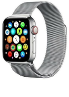 Pasek Mercury Mesh do Apple Watch Series 1/2/3/4/5/6/7/8/SE/SE2/Ultra 42-45 mm Srebrny (8809724801595) - obraz 1