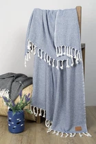Плед-накидка Barine. Wool Basket indigo-120х175
