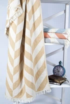 Плед-накидка Barine. Fishbone Throw Mustard-130х180