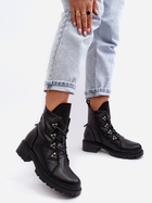 Жіночі зимові черевики низькі S.Barski HY93-52A 36 Чорні (5905677983128) - зображення 5