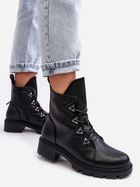 Жіночі зимові черевики низькі S.Barski HY93-52A 37 Чорні (5905677983135) - зображення 6