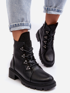 Жіночі зимові черевики низькі S.Barski HY93-52A 39 Чорні (5905677983159) - зображення 7