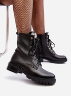 Жіночі зимові черевики високі Zazoo 1757 38 Чорні (5905677982190) - зображення 3