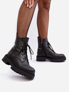 Жіночі зимові черевики високі Zazoo 949P 37 Чорні (5905677981896) - зображення 8