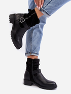 Жіночі зимові черевики низькі Cillolis 38 Чорні (5905677979749) - зображення 6