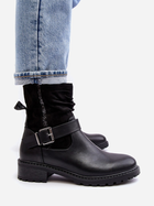 Жіночі зимові черевики низькі Cillolis 38 Чорні (5905677979749) - зображення 7