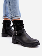 Жіночі зимові черевики низькі Cillolis 39 Чорні (5905677979756) - зображення 5