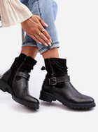 Жіночі зимові черевики низькі Cillolis 39 Чорні (5905677979756) - зображення 8