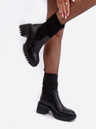 Жіночі черевики високі Briogen 41 Чорні (5905677980851) - зображення 3