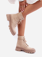 Жіночі зимові черевики низькі Gordts 37 Бежеві (5905677980691) - зображення 3