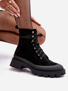 Жіночі зимові черевики низькі Gordts 40 Чорні (5905677980608) - зображення 8