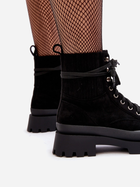 Жіночі зимові черевики низькі Gordts 41 Чорні (5905677980615) - зображення 7