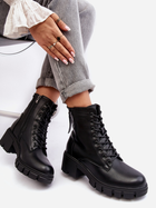 Жіночі зимові черевики високі Vinceza Evrarda 36 Чорні (5905677956832) - зображення 6