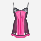 Sukienka erotyczna damska DKaren Slip Roxy M Ciemno-różowa (5901780675387) - obraz 1