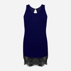 Нічна сорочка жіноча DKaren Slip Taylor L Темно-синя (5903251377301) - зображення 1