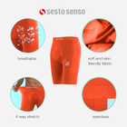 Spodenki męskie termiczne Sesto Senso CL41 S/M Pomarańczowe (5904280038393) - obraz 4