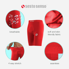 Термоштани чоловічі Sesto Senso CL42 S/M Червоні (5904280038690) - зображення 5