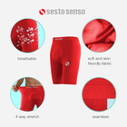 Spodnie legginsy termiczne męskie Sesto Senso CL42 L/XL Czerwone (5904280038706) - obraz 5