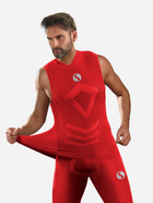 Koszulka męska termiczna bez rękawów Sesto Senso CL38 L/XL Czerwona (5904280037624) - obraz 2