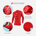 Термокофта чоловіча Sesto Senso CL40 S/M Червона (5904280038157) - зображення 8