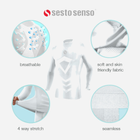 Koszulka męska krótki rękaw Sesto Senso CL39 L/XL Biała (5904280037716) - obraz 8