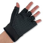 Тактичні рукавички з відкритими пальцями чорний розмір L - зображення 4